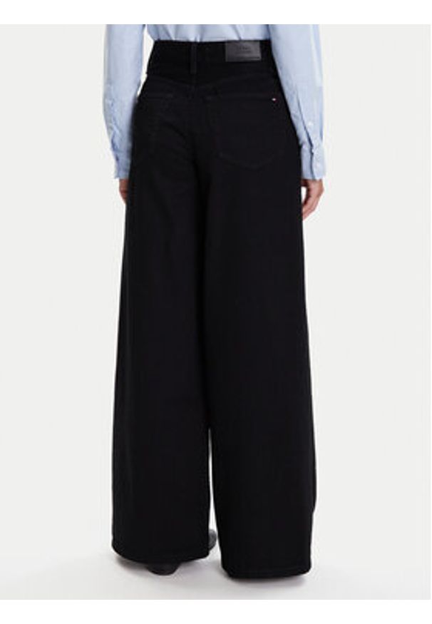 TOMMY HILFIGER - Tommy Hilfiger Jeansy 70's WW0WW48254 Czarny Wide Leg. Kolor: czarny