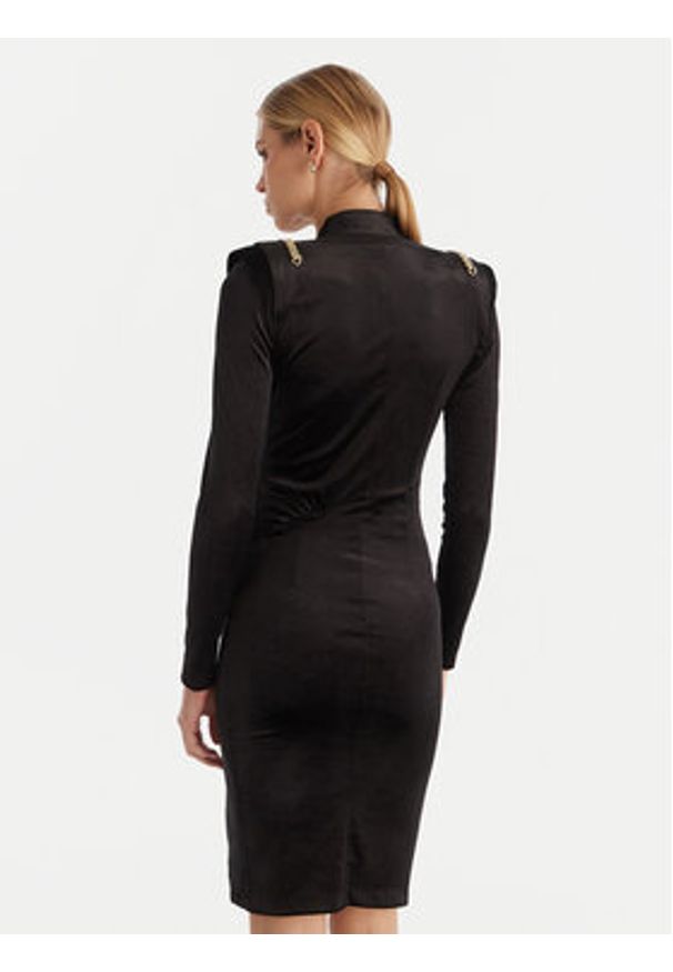 Babylon Sukienka koktajlowa MF204C Czarny Slim Fit. Kolor: czarny. Materiał: syntetyk. Styl: wizytowy