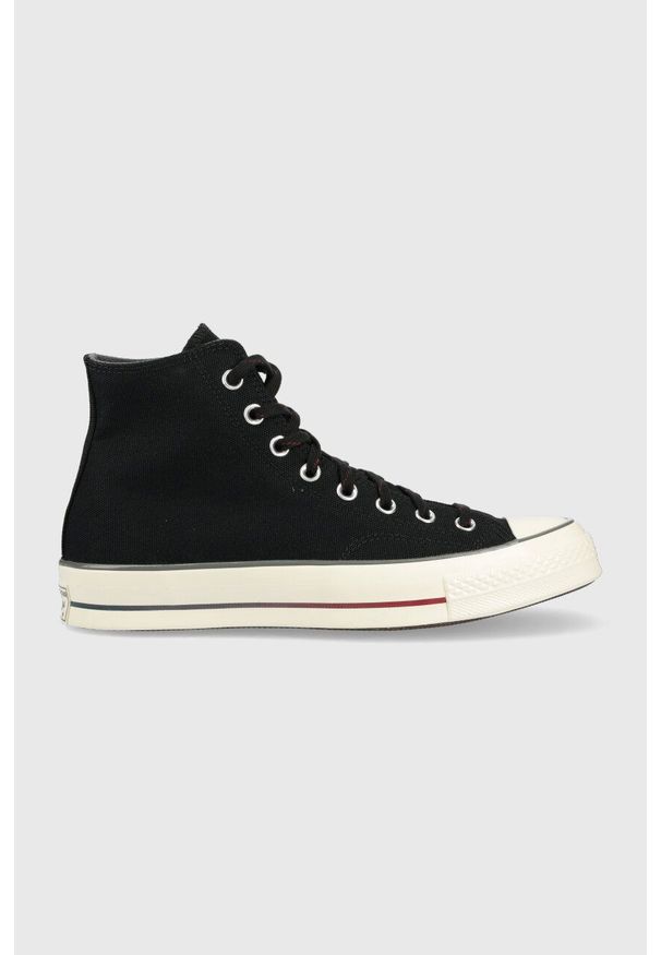 Converse trampki Chuck 70 HI męskie kolor czarny A02758C. Zapięcie: sznurówki. Kolor: czarny. Materiał: guma
