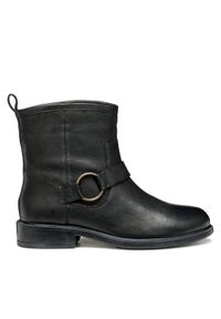 Geox Botki D Catria D56LQB 00081 C9999 Czarny. Kolor: czarny. Materiał: skóra