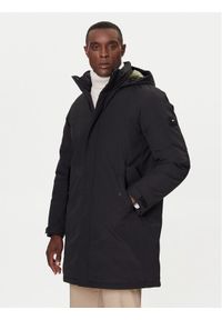 TOMMY HILFIGER - Tommy Hilfiger Kurtka zimowa MW0MW41362 Czarny Regular Fit. Kolor: czarny. Materiał: syntetyk. Sezon: zima #1