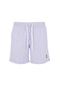 Urban Classics - Męskie Spodenki Kąpielowe Seahorse. Kolor: fioletowy, różowy, wielokolorowy. Styl: sportowy