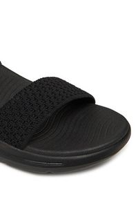 skechers - Skechers Sandały Go Walk Arch Fit Sandal-Polished 140264/BBK Czarny. Kolor: czarny. Materiał: materiał #5