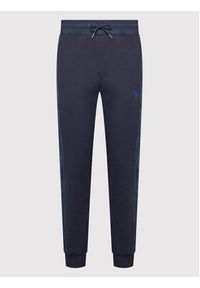 Guess Spodnie dresowe Z2RB14 K6ZS1 Granatowy Regular Fit. Kolor: niebieski. Materiał: bawełna
