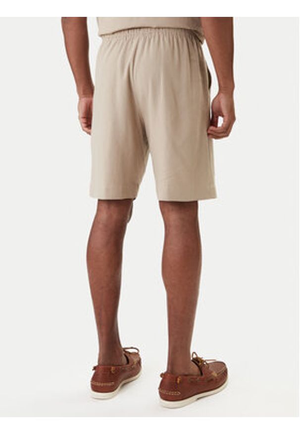 Emporio Armani Szorty materiałowe EM000681 AF20590 U6213 Beżowy Regular Fit. Kolor: beżowy. Materiał: len