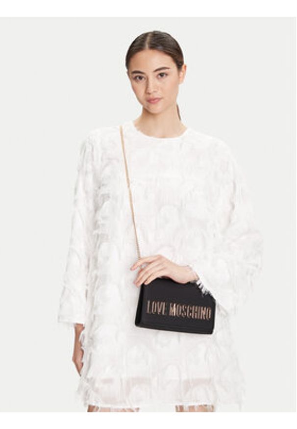 Love Moschino - LOVE MOSCHINO Torebka JC4103PP1NKD0000 Czarny. Kolor: czarny. Materiał: skórzane
