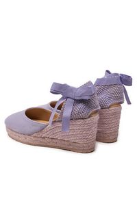 Manebi Espadryle Hamptons Low Wedge Espadrilles W 1.2 WL Fioletowy. Kolor: fioletowy