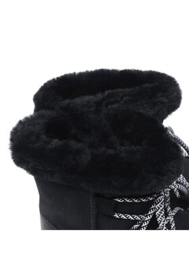 EMU Australia Śniegowce Blurred W12641 Czarny. Kolor: czarny. Materiał: skóra