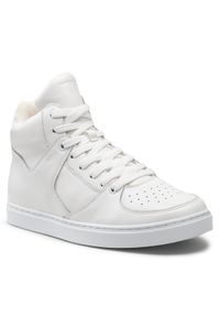 Trussardi Jeans - Trussardi Sneakersy 79A00826 Biały. Kolor: biały. Materiał: skóra