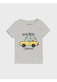 Sinsay - Koszulka Kitty Kotty - szary. Kolor: szary #1