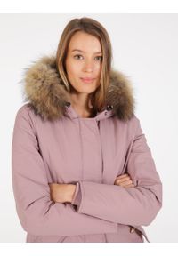 Unisono - KURTKA OCIEPLANA - PARKA G1139 ROSA. Materiał: nylon, materiał, bawełna, poliester