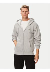 Lacoste Bluza SH8864 Szary Regular Fit. Kolor: szary. Materiał: bawełna #1