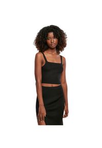 Damska krótka bluzka z dzianiny Urban Classics GT. Kolor: czarny. Materiał: dzianina. Długość rękawa: bez rękawów. Długość: krótkie #1