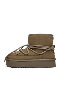Roxy Śniegowce CEO-HDR2503-3 Khaki. Kolor: brązowy. Materiał: materiał #4