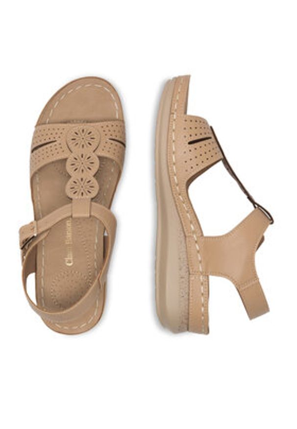 Clara Barson Sandały WYL05010-18 Beżowy. Kolor: beżowy. Materiał: syntetyk