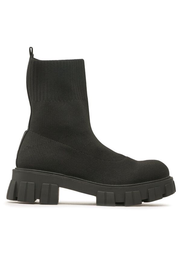 DeeZee Botki WS5553-11 Czarny. Kolor: czarny. Materiał: materiał