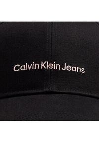 Calvin Klein Jeans Czapka z daszkiem Institutional Cap K60K608849 Czarny. Kolor: czarny. Materiał: materiał
