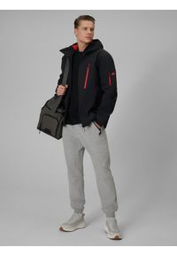 4f - 4F Kurtka przejściowa membrana 8000 męska - czarna 3XL. Okazja: na co dzień. Kolor: czarny. Materiał: materiał. Styl: casual #2