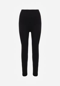 Renee - Czarne Modelujące Legginsy High Waist Deliza. Okazja: na co dzień. Stan: podwyższony. Kolor: czarny. Materiał: dzianina. Styl: casual #5