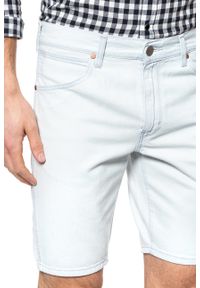 Wrangler - SPODENKI MĘSKIE WRANGLER 5 POCKET SHORT VENICE BLEACH W14CUT28F. Materiał: jeans #9