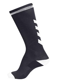 Skarpety sportowe dla dorosłych Hummel Elite Indoor Sock High. Kolor: biały, wielokolorowy, czarny