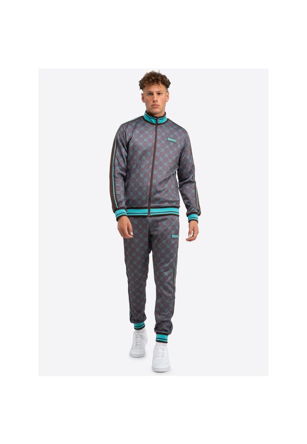 Dres Lonsdale Hedley. Kolor: wielokolorowy, niebieski, brązowy. Materiał: dresówka. Sport: fitness