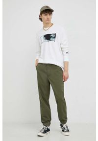 Levi's® - Levi's spodnie męskie kolor zielony w fasonie chinos. Okazja: na spotkanie biznesowe. Kolor: zielony. Materiał: tkanina, materiał. Wzór: gładki. Styl: biznesowy #4