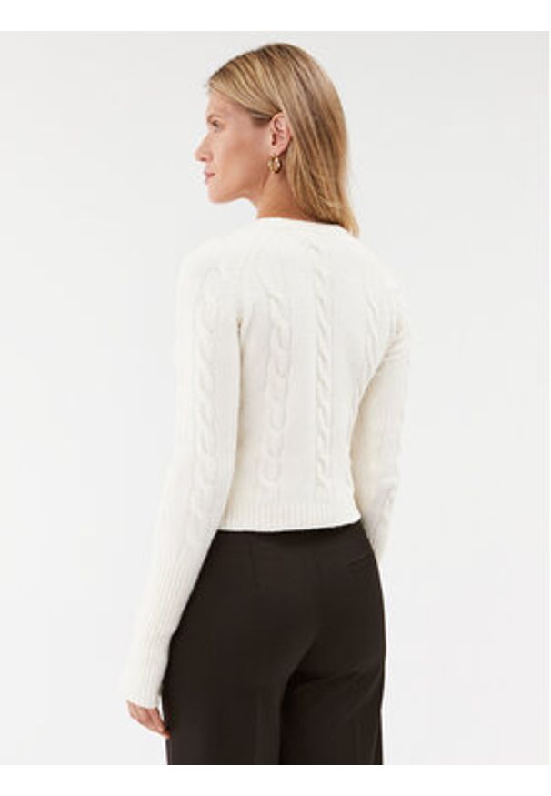 Guess Sweter W3BR40 Z3930 Écru Regular Fit. Materiał: syntetyk, bawełna