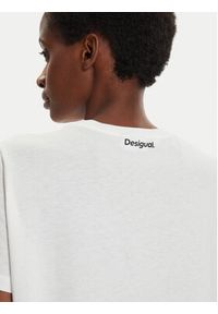 Desigual T-Shirt Shadow 24WWTK11 Biały Regular Fit. Kolor: biały. Materiał: bawełna #2