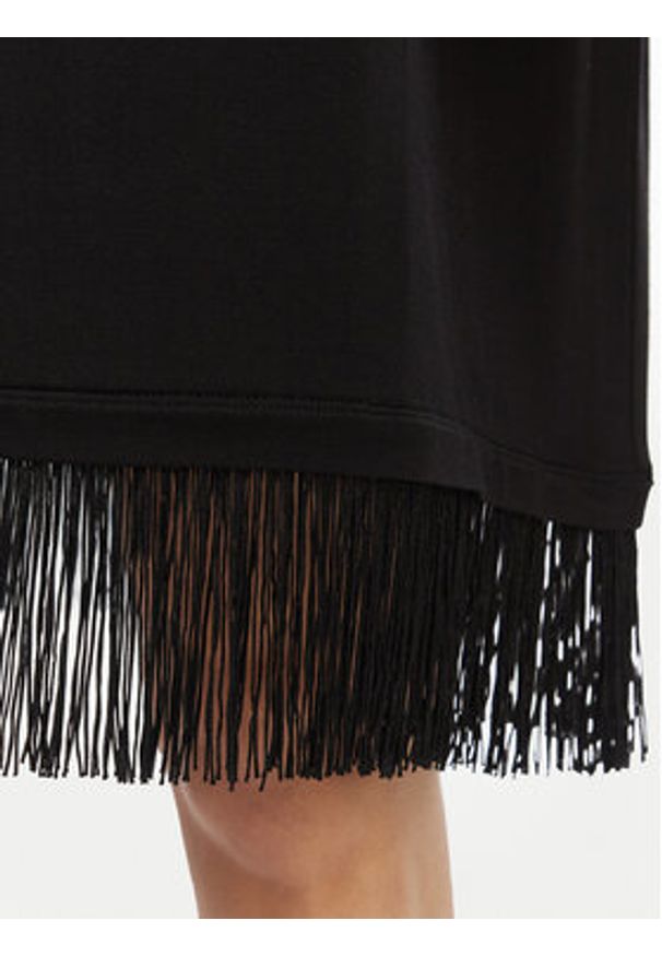 Liu Jo Beachwear Sukienka codzienna VA6031 JS360 Czarny Regular Fit. Okazja: na co dzień. Kolor: czarny. Materiał: wiskoza. Typ sukienki: proste. Styl: casual