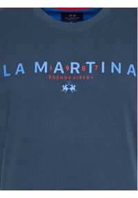 La Martina T-Shirt WMR005 JS206 Granatowy Regular Fit. Kolor: niebieski. Materiał: bawełna #3