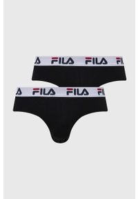 Fila slipy 2-pack męskie kolor czarny. Kolor: czarny