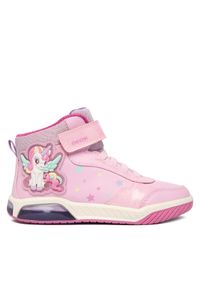 Sneakersy Geox. Kolor: różowy