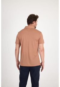 WOOLONA - Koszulka Polo z 100% Wełny Merino (170 g/m² - Piqué). Typ kołnierza: polo. Kolor: brązowy. Materiał: wełna