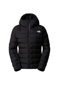 Kurtka turystyczna zimowa damska The North Face W Aconcagua 3 Hoodie. Kolor: czarny. Sezon: zima. Sport: turystyka piesza