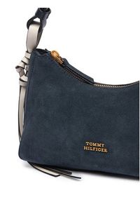 TOMMY HILFIGER - Tommy Hilfiger Torebka Th Statement Mini Should Bag Sue AW0AW18823 Brązowy. Kolor: brązowy. Materiał: skórzane, zamszowe #2