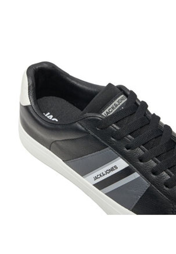 Jack & Jones - Jack&Jones Sneakersy 12257789 Czarny. Kolor: czarny. Materiał: skóra