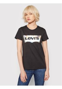 Levi's® T-Shirt The Perfect 17369-1750 Czarny Regular Fit. Kolor: czarny. Materiał: bawełna