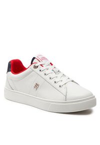 TOMMY HILFIGER - Tommy Hilfiger Sneakersy Essential Elevated Court Sneaker FW0FW07685 Écru #8