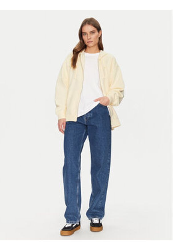 Vans Bluza VN000GGBE301 Żółty Oversize. Kolor: żółty. Materiał: bawełna, syntetyk