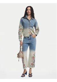 Desigual Kurtka jeansowa Houston 25SWED06 Niebieski Regular Fit. Kolor: niebieski. Materiał: bawełna #6