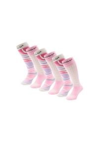 POEDERBAAS - Skarpety narciarskie - Damskie - 6 par - Powder Rose. Kolor: różowy. Materiał: wełna. Sport: narciarstwo #1