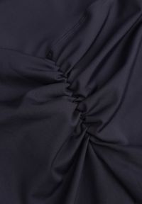 Renee - Granatowe Legginsy Dzwony High Waist Orruvana. Okazja: na spacer. Stan: podwyższony. Kolor: niebieski. Długość: krótkie. Styl: sportowy #5