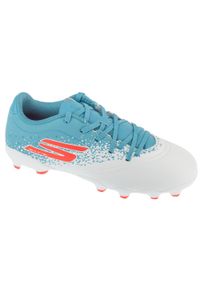 skechers - Buty piłkarskie korki chłopięce, Razor 1.5 Jr Youth FG. Kolor: biały. Sport: piłka nożna