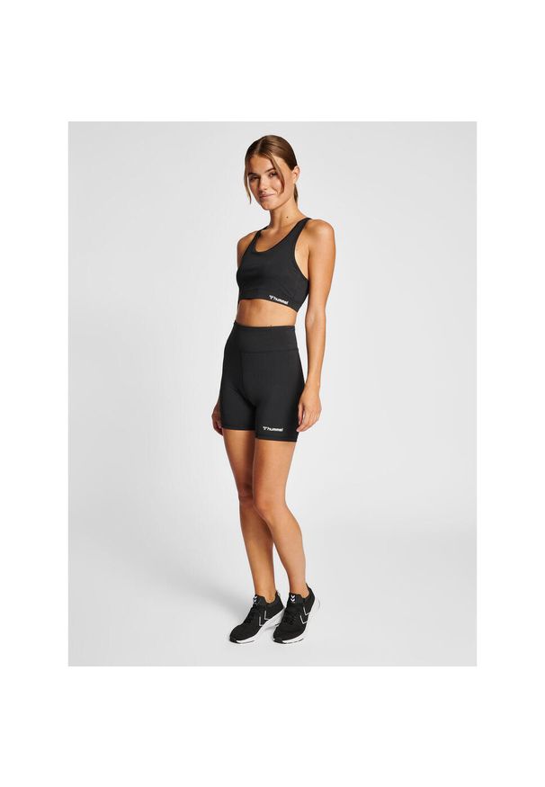 Damski biustonosz sportowy Hummel MT Active. Kolor: czarny. Sport: fitness