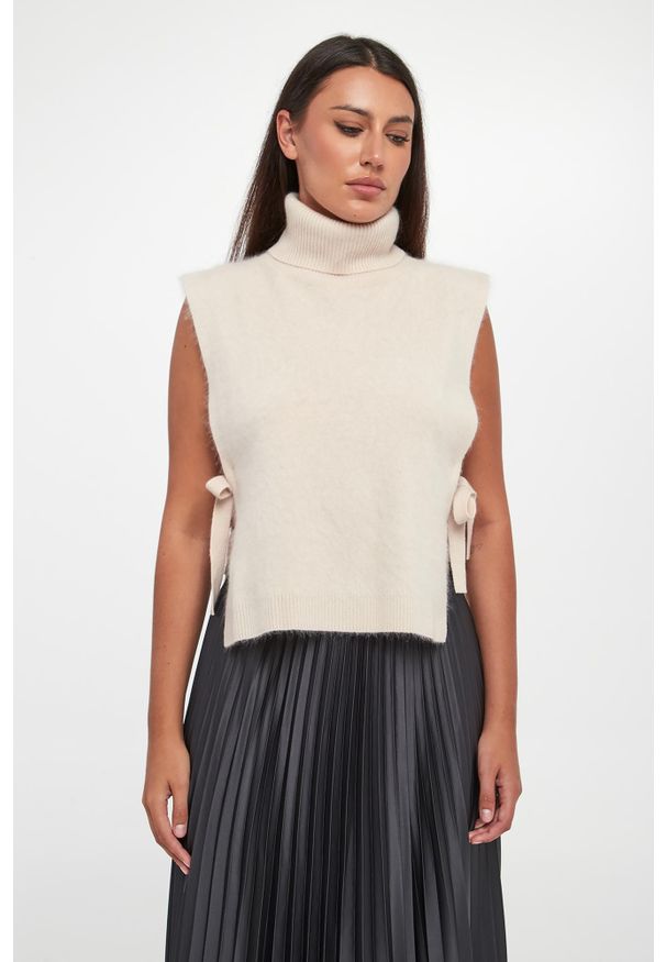 Marella - Kamizelka damska z kaszmirem Ausonia. Materiał: kaszmir