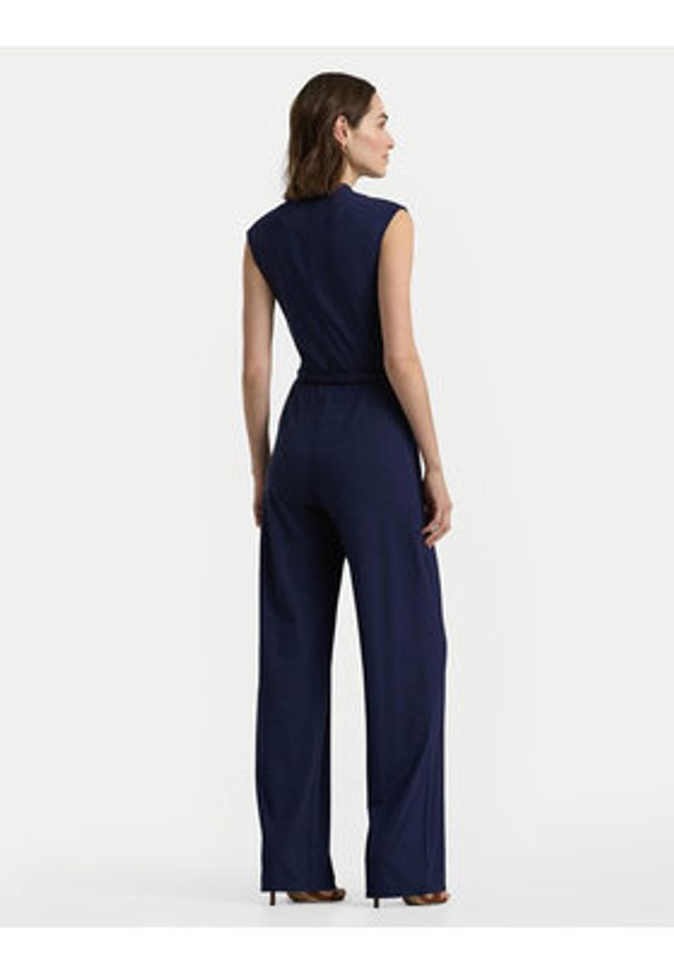 Lauren Ralph Lauren Kombinezon 200889069002 Granatowy Wide Leg. Kolor: niebieski. Materiał: wiskoza