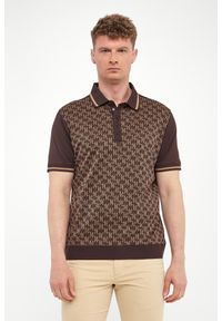 Karl Lagerfeld - Polo męskie z nadrukiem logo KARL LAGERFELD. Typ kołnierza: polo. Wzór: nadruk #3