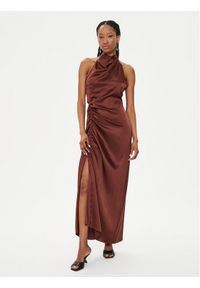 GESTUZ - Gestuz Sukienka letnia Walery 10908960 Brązowy Relaxed Fit. Kolor: brązowy. Materiał: wiskoza. Sezon: lato #1