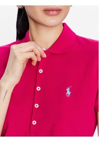 Polo Ralph Lauren Polo 211870245034 Różowy Slim Fit. Typ kołnierza: polo. Kolor: różowy. Materiał: bawełna